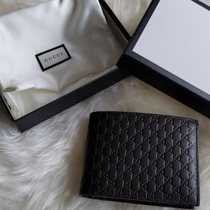 Gucci mens bifold wallet